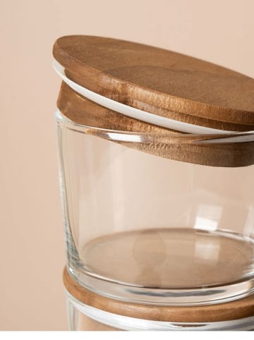 Violeta Home Pojemniki (6 szt.) w kolorze brązowym - 220 ml