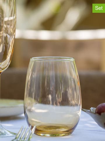 Violeta Home Szklanki (6 szt.) w kolorze pomarańczowym - 570 ml