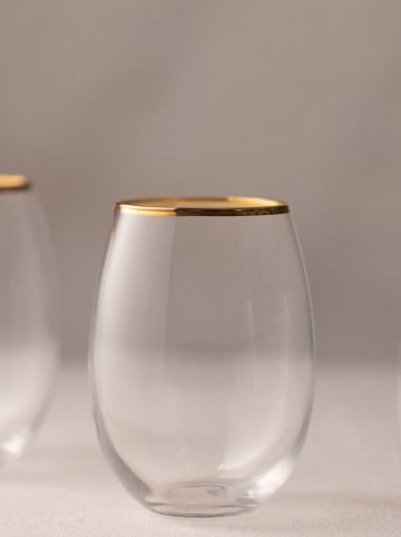 Violeta Home 4er-Set: Gläser in Gold - 570 ml