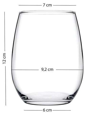 Violeta Home Szklanki (4 szt.) w kolorze złotym - 570 ml