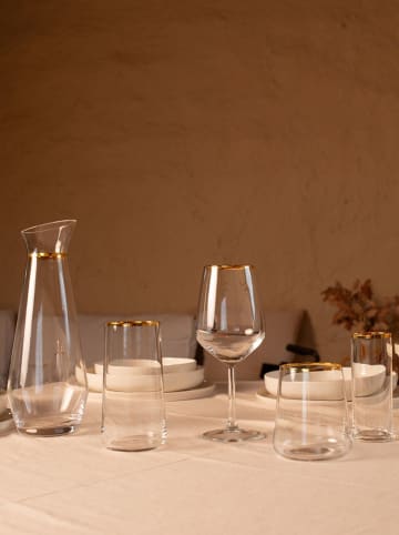 Violeta Home Szklanki (4 szt.) w kolorze złotym - 420 ml