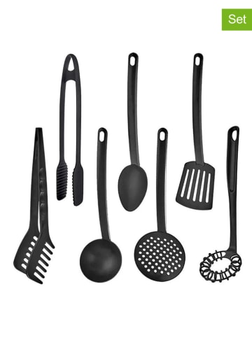 Violeta Home 7tlg. Küchenhelfer-Set in Schwarz - (L)30 cm