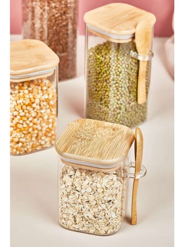 Violeta Home 12-delige set: voorraadglazen beige