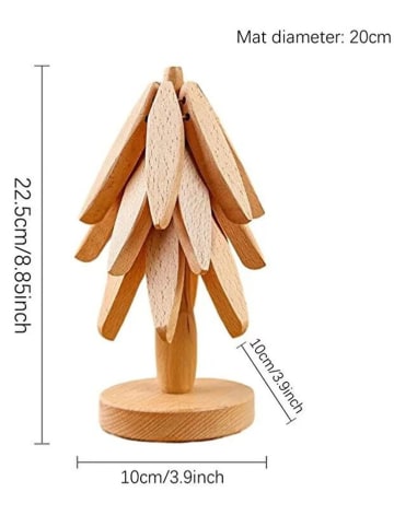 Violeta Home Podstawka w kolorze beżowym pod garnek - wys. 23 x Ø 10 cm