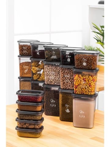 Violeta Home 20er-Set: Vorratsbehälter in Anthrazit