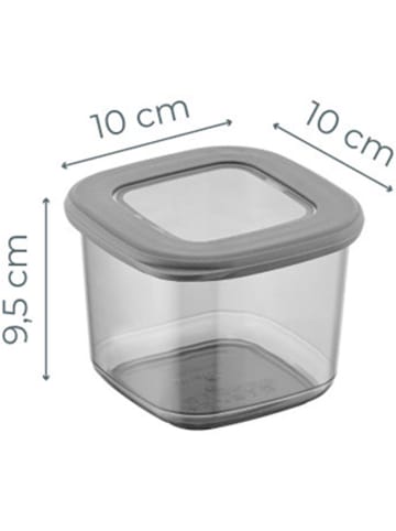 Violeta Home 3er-Set: Vorratsbehälter in Grau - 550 ml