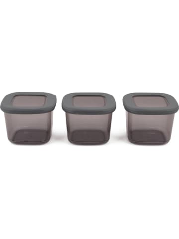 Violeta Home Pojemniki (3 szt.) w kolorze szarym - 550 ml