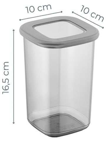 Violeta Home 3-delige set: voorraadpotten grijs - 1,2 l