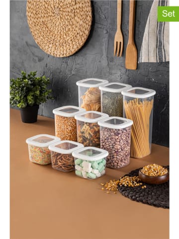 Violeta Home 9er-Set: Vorratsbehälter in Weiß