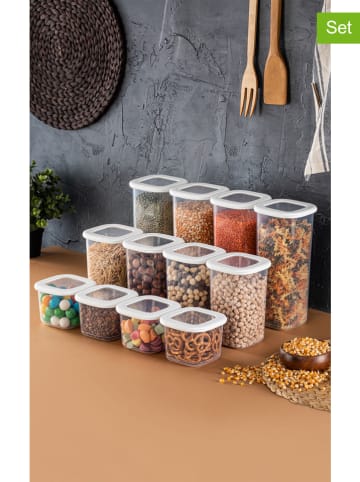 Violeta Home Pojemniki (12 szt.) w kolorze białym