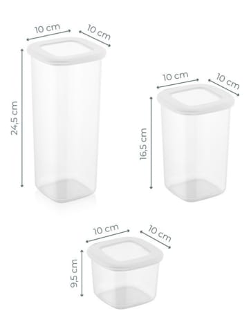 Violeta Home Pojemniki (24 szt.) w kolorze białym