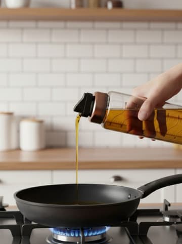 Violeta Home Dozownik w kolorze brązowym do oleju - 1 l