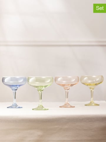 Violeta Home 4-delige set: ijsglazen meerkleurig - 300 ml