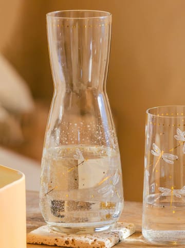 Violeta Home Karaffe in Weiß/ Gold - 1 l