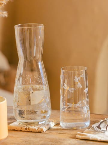 Violeta Home Karaffe in Weiß/ Gold - 1 l