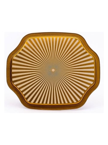 Violeta Home Tablett in Gold - (L)33,2 x (B)27,8 cm