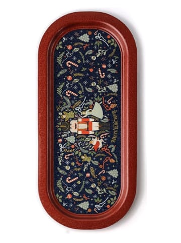 Violeta Home Dienblad donkerblauw/bordeaux - (L)35 x (B)16 cm