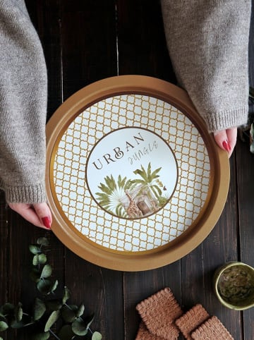 Violeta Home Dienblad goudkleurig - Ø 31,5 cm