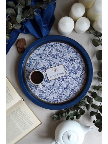 Violeta Home Dienblad blauw - Ø 31,5 cm