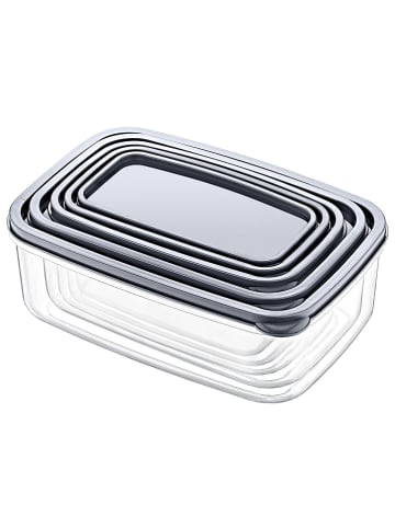 Violeta Home 10er-Set: Vorratsbehälter in Grau