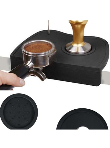 Violeta Home Espresso tampermat zwart - (L)18 x (B)12 cm