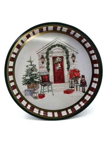 Violeta Home Taca w kolorze biało-czerwonym - Ø 31,5 cm