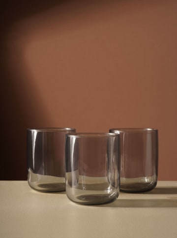 Violeta Home Szklanki (6 szt.) w kolorze szarym - 280 ml