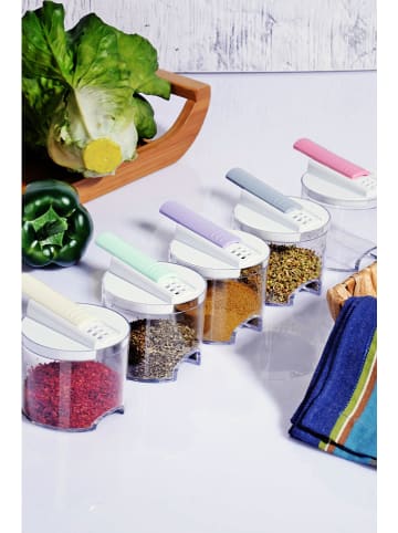 Violeta Home 5-delige set: kruidenstrooiers meerkleurig - (H)5 cm