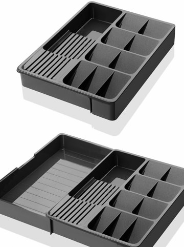 Violeta Home Organizer w kolorze szarym na sztućce - 50 x 40 cm