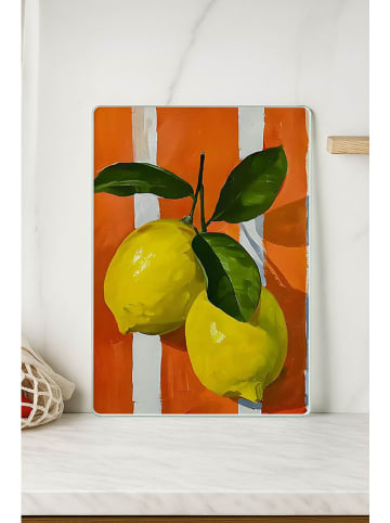 Violeta Home Deska w kolorze pomarańczowo-żółtym do krojenia - 40 x 30 cm