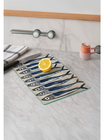 Violeta Home Snijplank beige/blauw - (L)40 x (B)30 cm