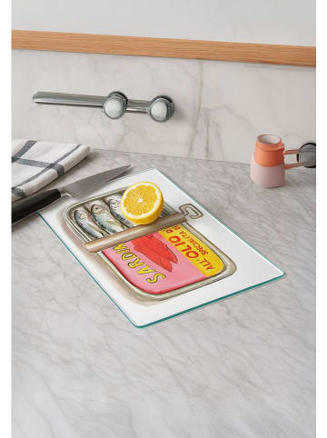 Violeta Home Snijplank wit/lichtroze/geel - (L)30 x (B)20 cm