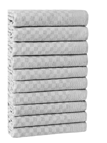 Violeta Home 10er-Set: Geschirrtücher in Grau - (L)60 x (B)40 cm