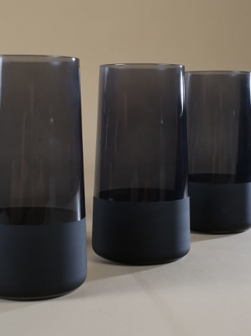 Violeta Home 4-delige set: glazen zwart - 520 ml