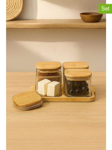 Violeta Home 5-częściowy zestaw w kolorze jasnobrązowym