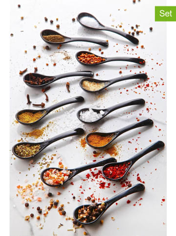 Violeta Home 12-delige set: kooklepels zwart - (L)10 cm