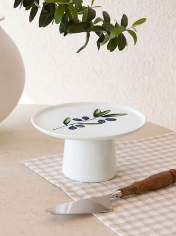 Violeta Home Etażerka w kolorze biało-niebieskim - wys. 10 x Ø 19 cm