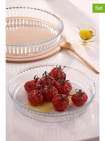 Violeta Home 2-delige set: ovenschalen transparant