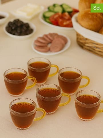 Violeta Home 6er-Set: Teetassen in Gelb - 110 ml