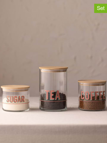 Violeta Home Pojemniki (3 szt.) w kolorze brązowo-beżowym