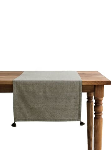 Violeta Home Tafelloper groen - (L)150 x (B)50 cm