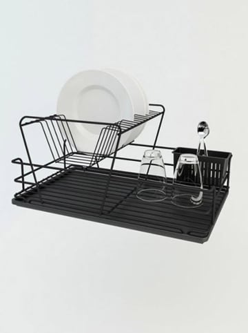 Violeta Home Suszarka w kolorze czarnym do naczyń - 47 x 24 x 32 cm
