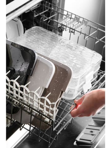 Violeta Home 2-delige set: voorraadpotten zwart - (L)30 x (B)21,5 cm