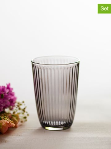 Violeta Home Szklanki (4 szt.) w kolorze szarym - 395 ml