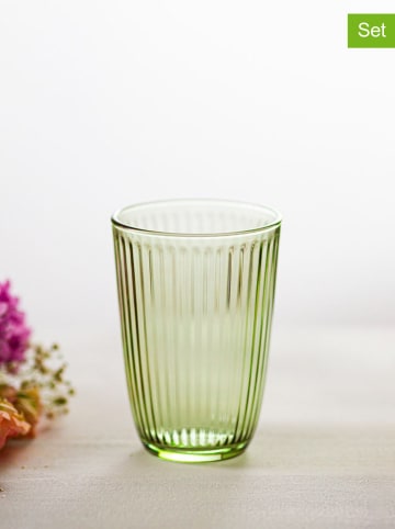 Violeta Home 4er-Set: Gläser in Grün - 395 ml