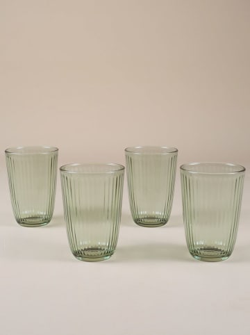 Violeta Home 4er-Set: Gläser in Grün - 395 ml