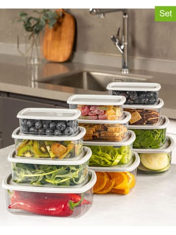 Violeta Home 12er-Set: Frischhaltedosen in Grau