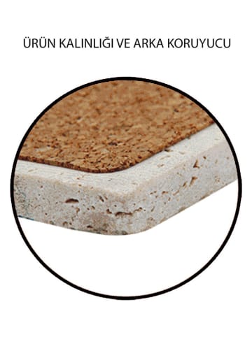 Violeta Home Podkładki (4 szt.) w kolorze niebiesko-turkusowym - 10 x 10 cm