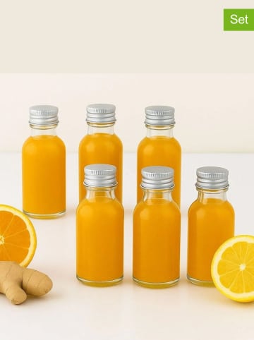 Violeta Home 6-delige set: flessen zilverkleurig - 100 ml