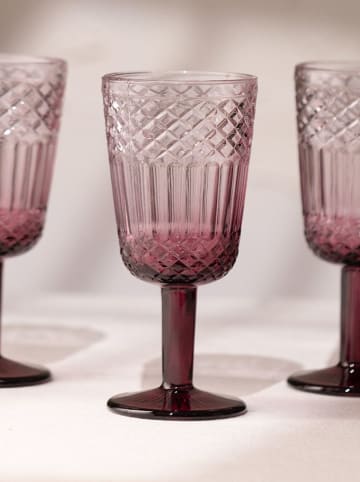 Violeta Home 4er-Set: Weingläser in Pink - 280 ml